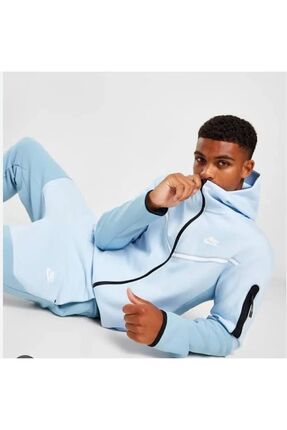 Nike tech fleece tracksuit blue best sale