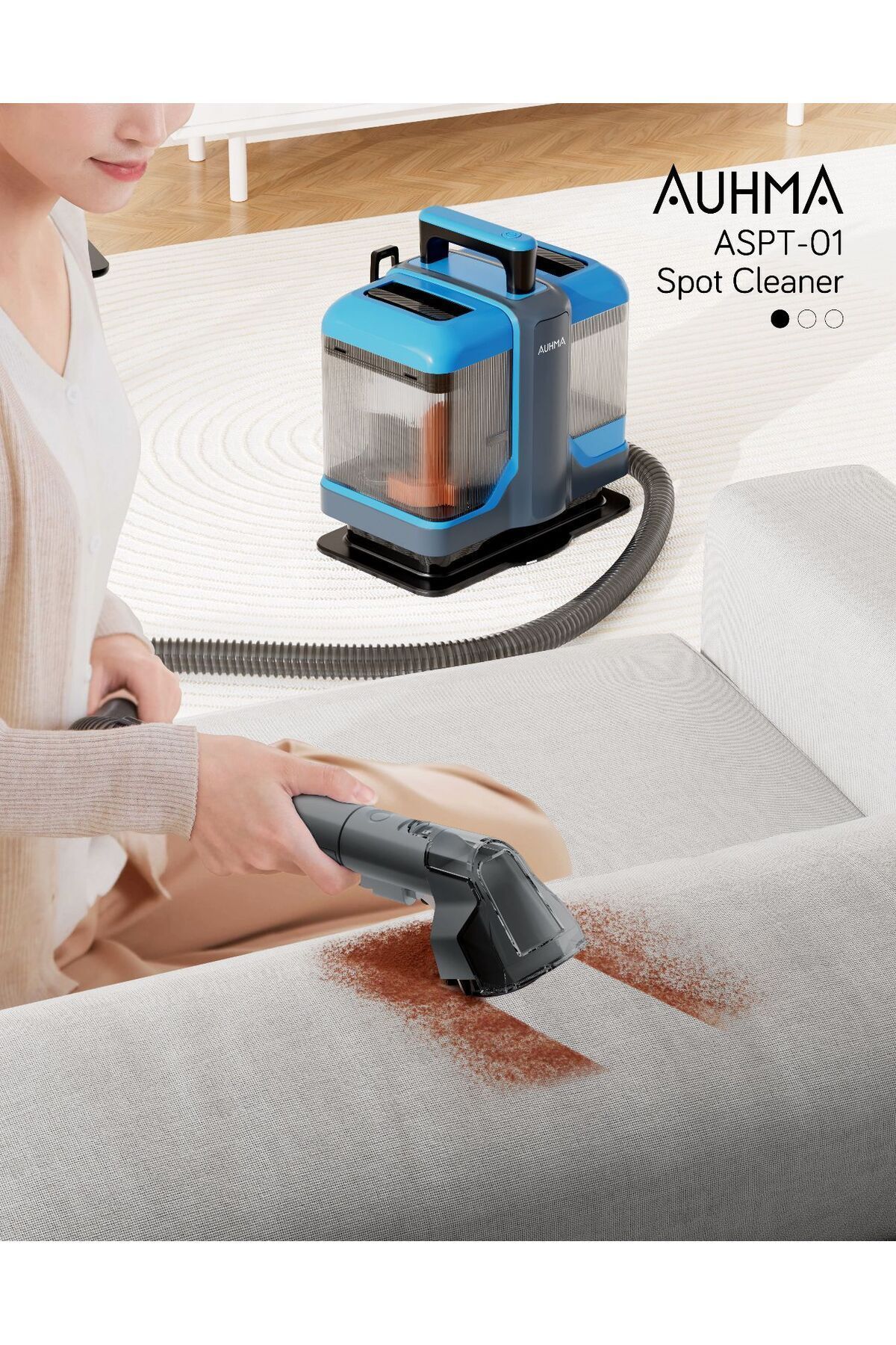 Yeni 450w Halı, Koltuk Leke Çıkarıcı Ve Araç Içi Leke Temizleme Makinesi Lacivert