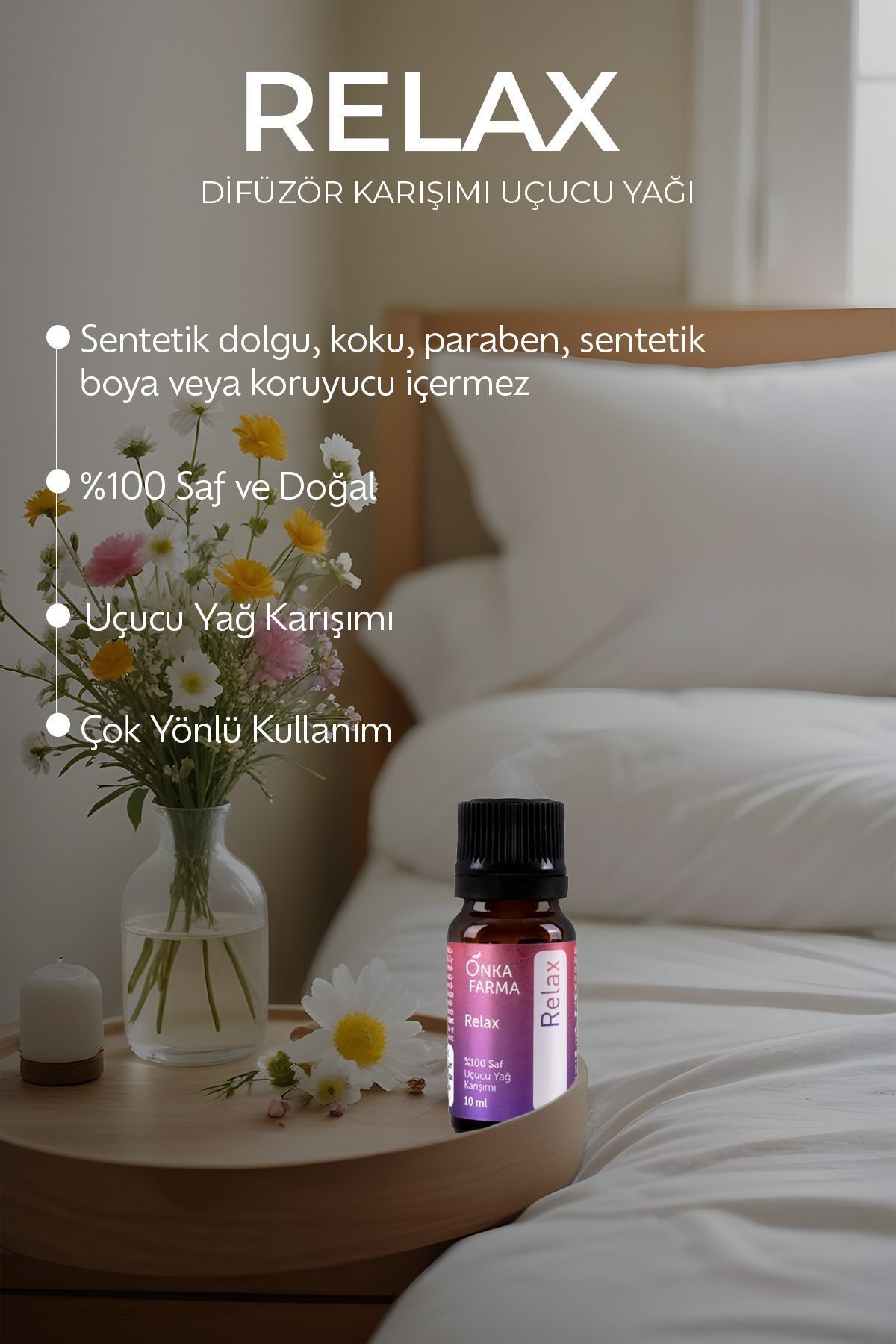 مخلوط اسانس کامفورت Onka Farma Relax - 100% خالص طبیعی آرامش بخش - 10 میلی لیتر OnkaFarma