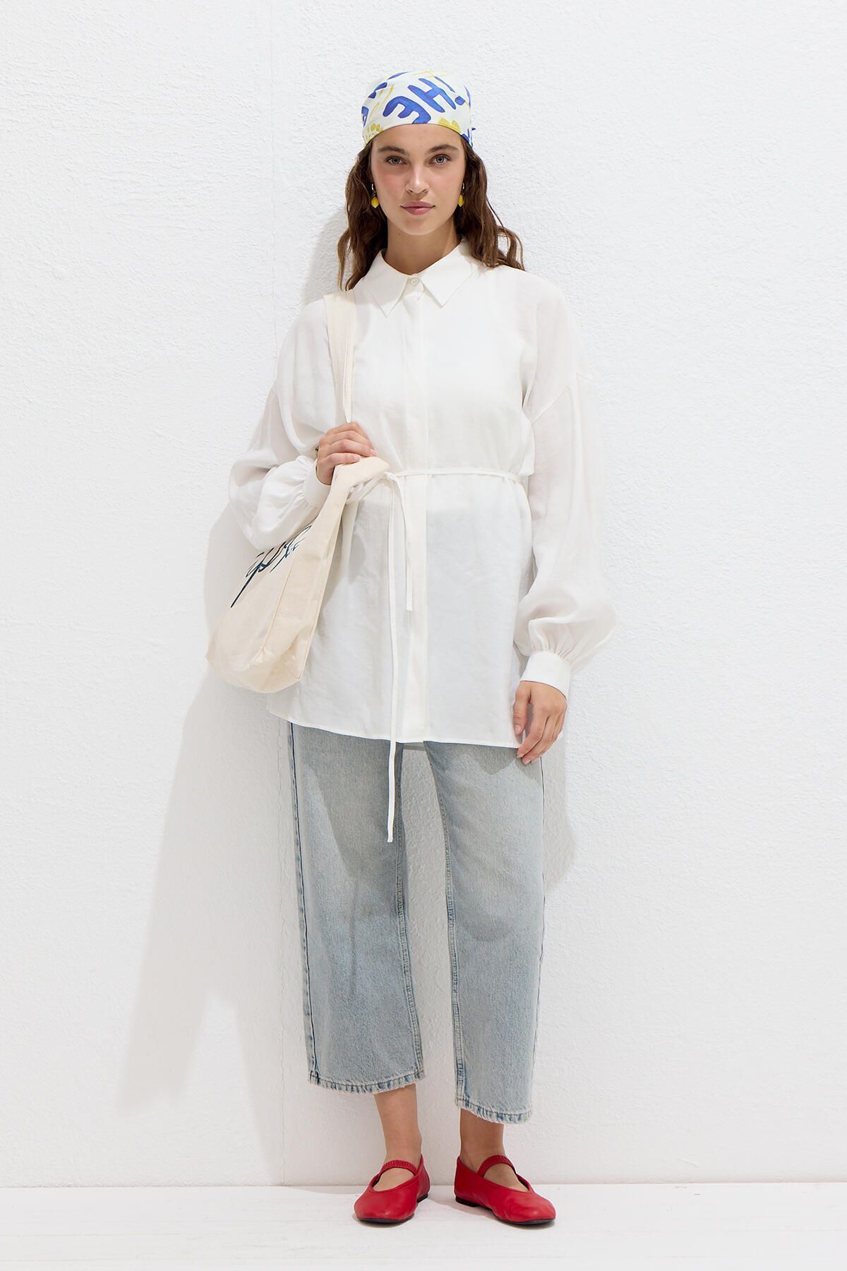 Manuka-Ecru Color Comfortable Shirt 2