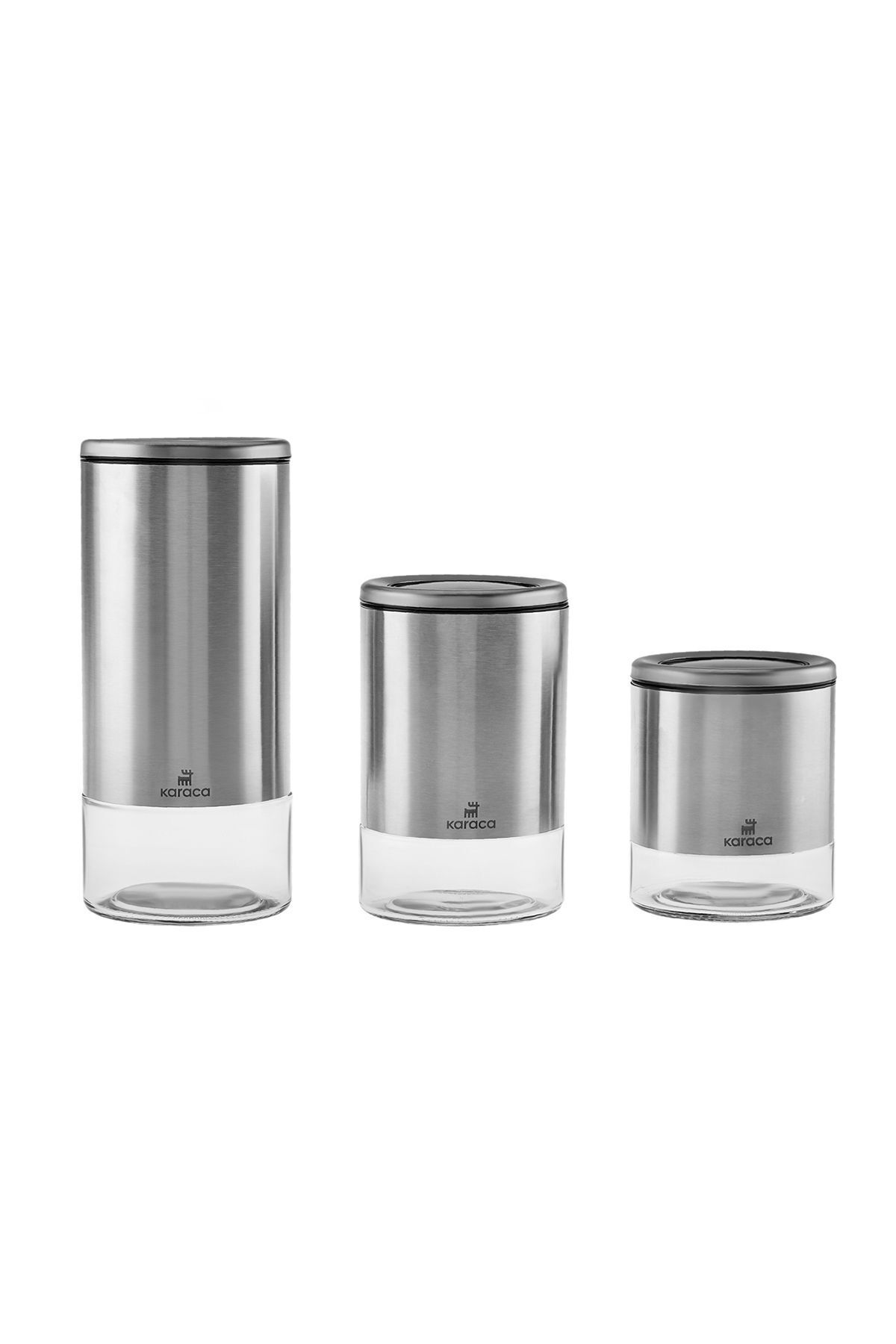 Karaca-Walter Inox 3-Piece Storage Container/Jar Set 3