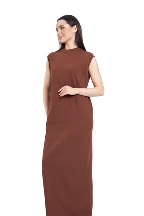 Fezzal Battal Beden(44-48) Sıfır Kollu Ribana Elbise