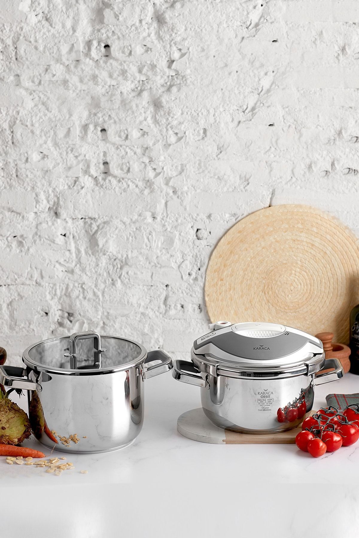 Karaca-Orbit White Pressure Cooker Set 4 6 Liters 3