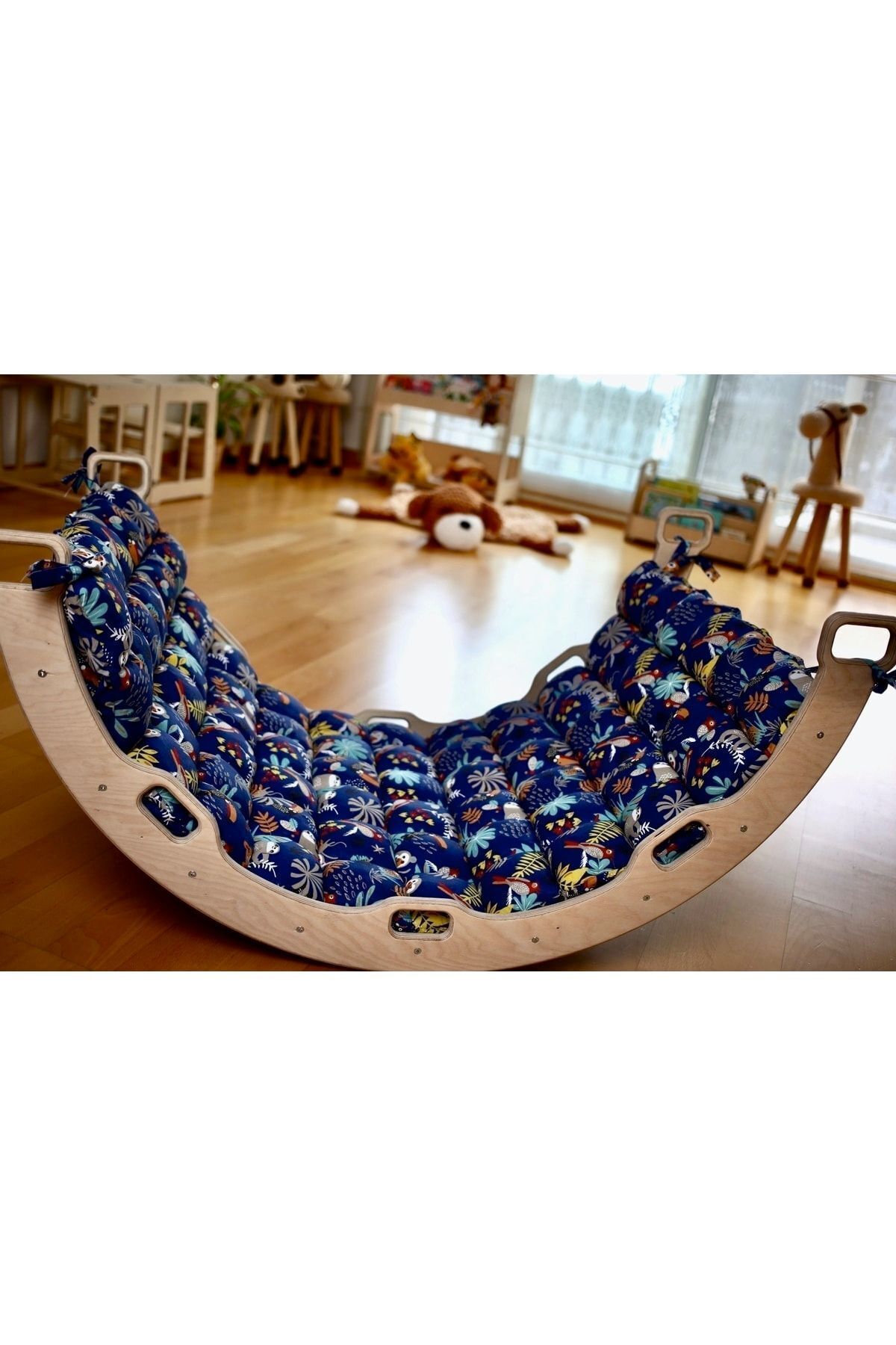 KIDOPPO Montessori Kemer için Yastık | Pikler Dönence Yastığı | Rahat Orman Desenli Yastık fotoğrafı 5 (önizleme)