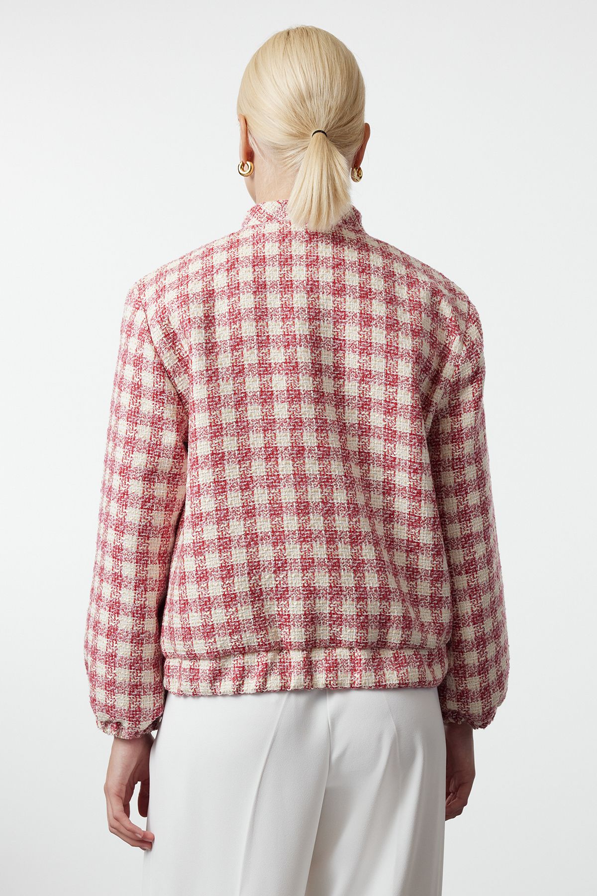 Trendyol Collection-Multicolored Regular Tuvit Thin Bomber Jacket Coat 5