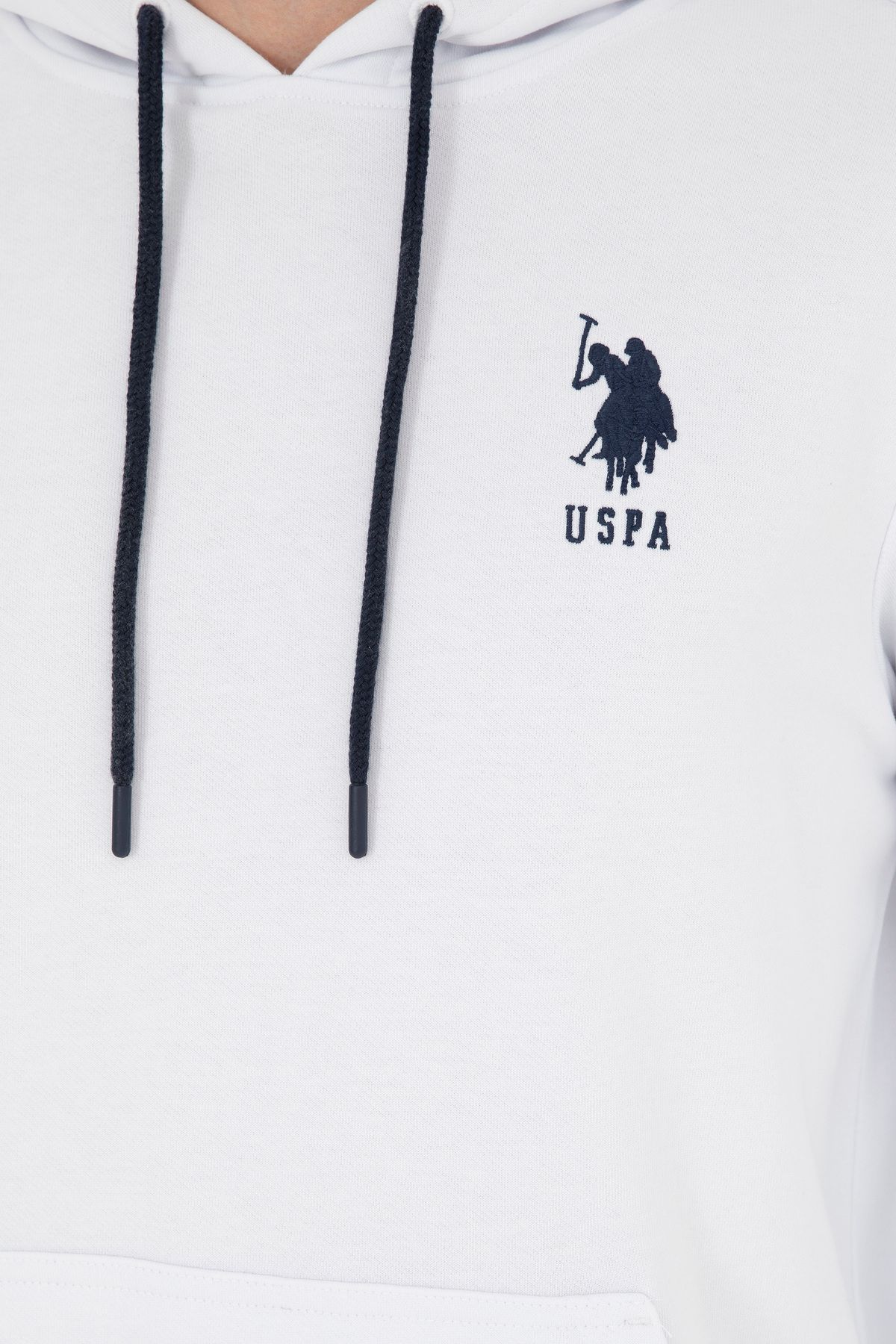 U.S. Polo Assn. Erkek Beyaz Basic Sweatshirt 50269426 VR013 Erkek Giyim