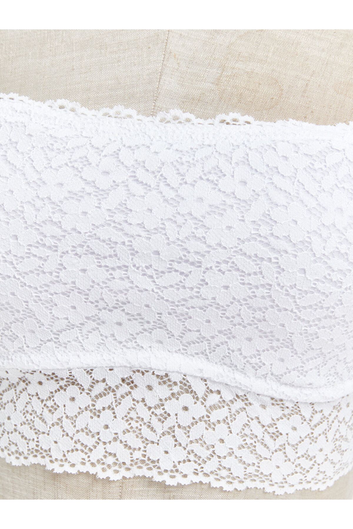 LC Waikiki-Lace Bandeu Bra - Without Underwire and Padding 3
