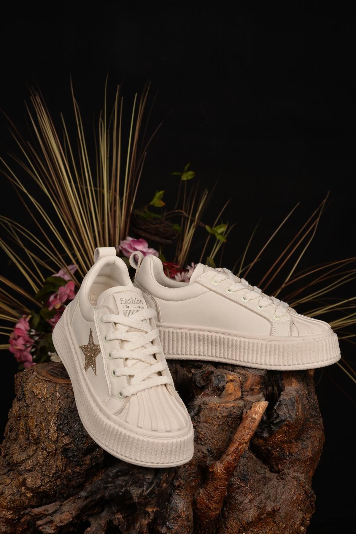 Kuum-Orthopedic Beige Sneakers - Use Without Season with Memory Base 3