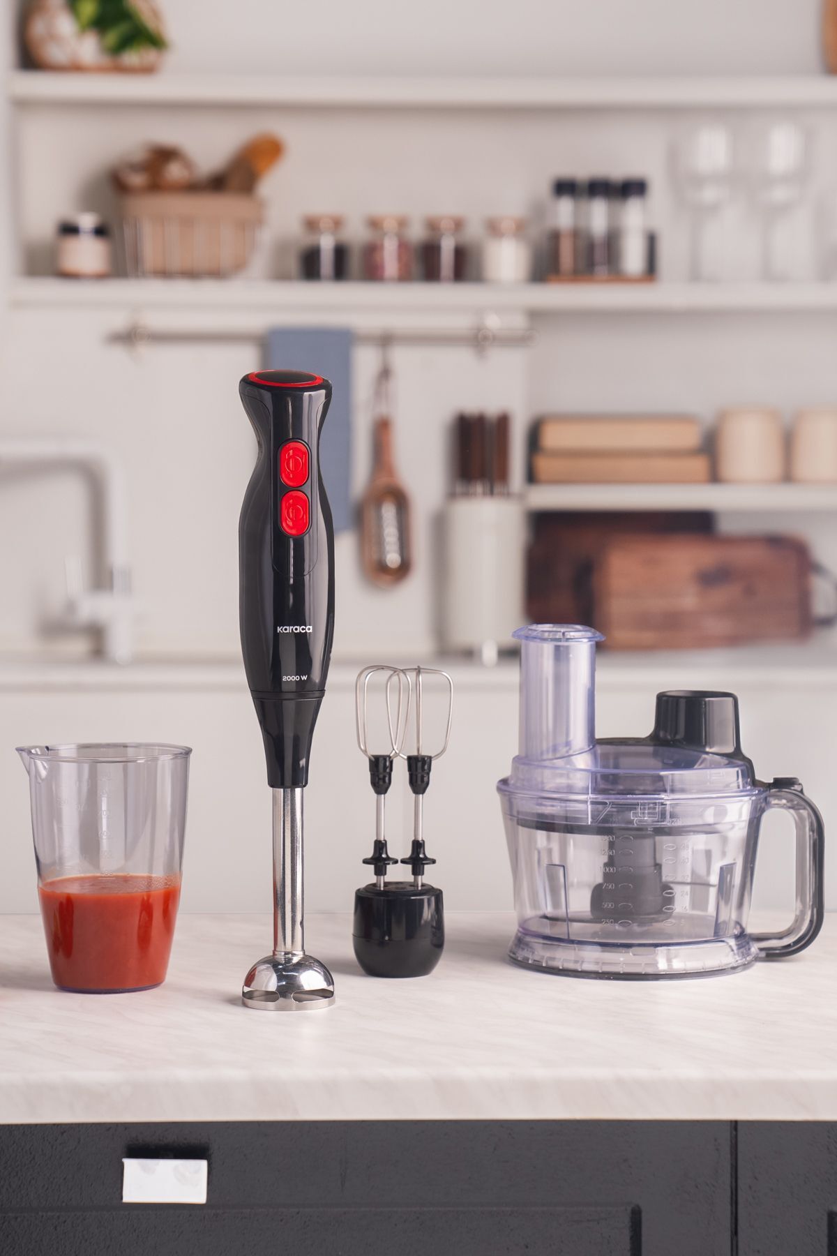 Karaca-Pro Multimax 6 in 1 - Food Processor and Blender Set, Black 2