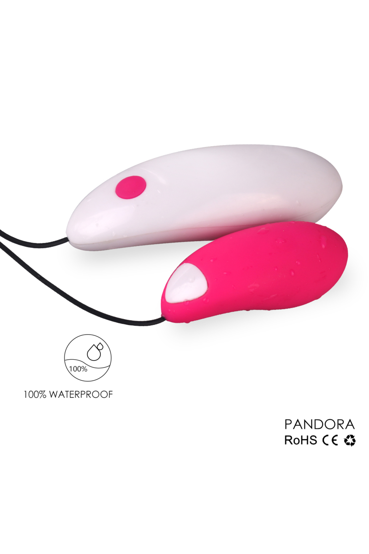 Pandora 100 CM Kablolu Kumandalı Süper Güçlü Titreşimli Kegel Egezersiz Orgazm Vajinal Top 4