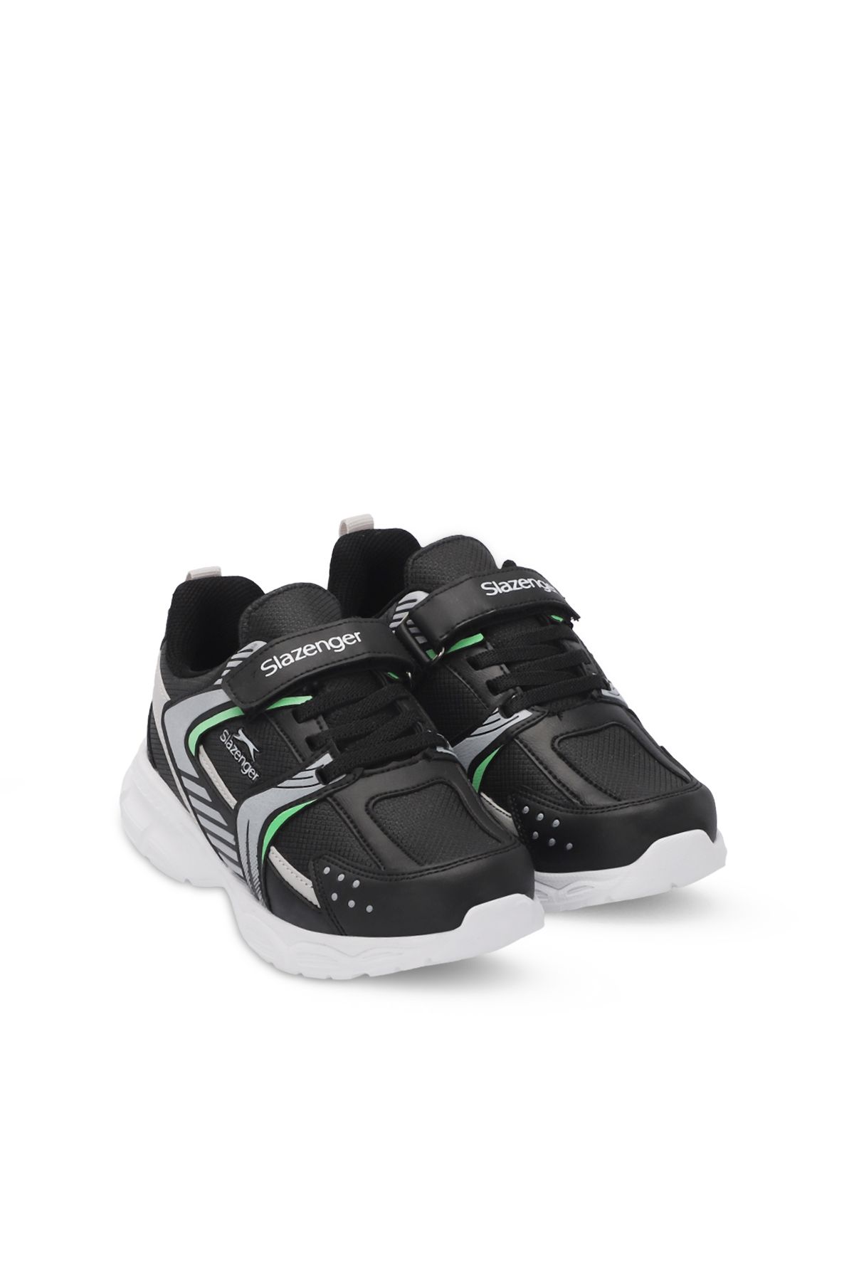 کفش کتانی بچه گانه KENDALL یونیسکس مشکی/سفید Slazenger