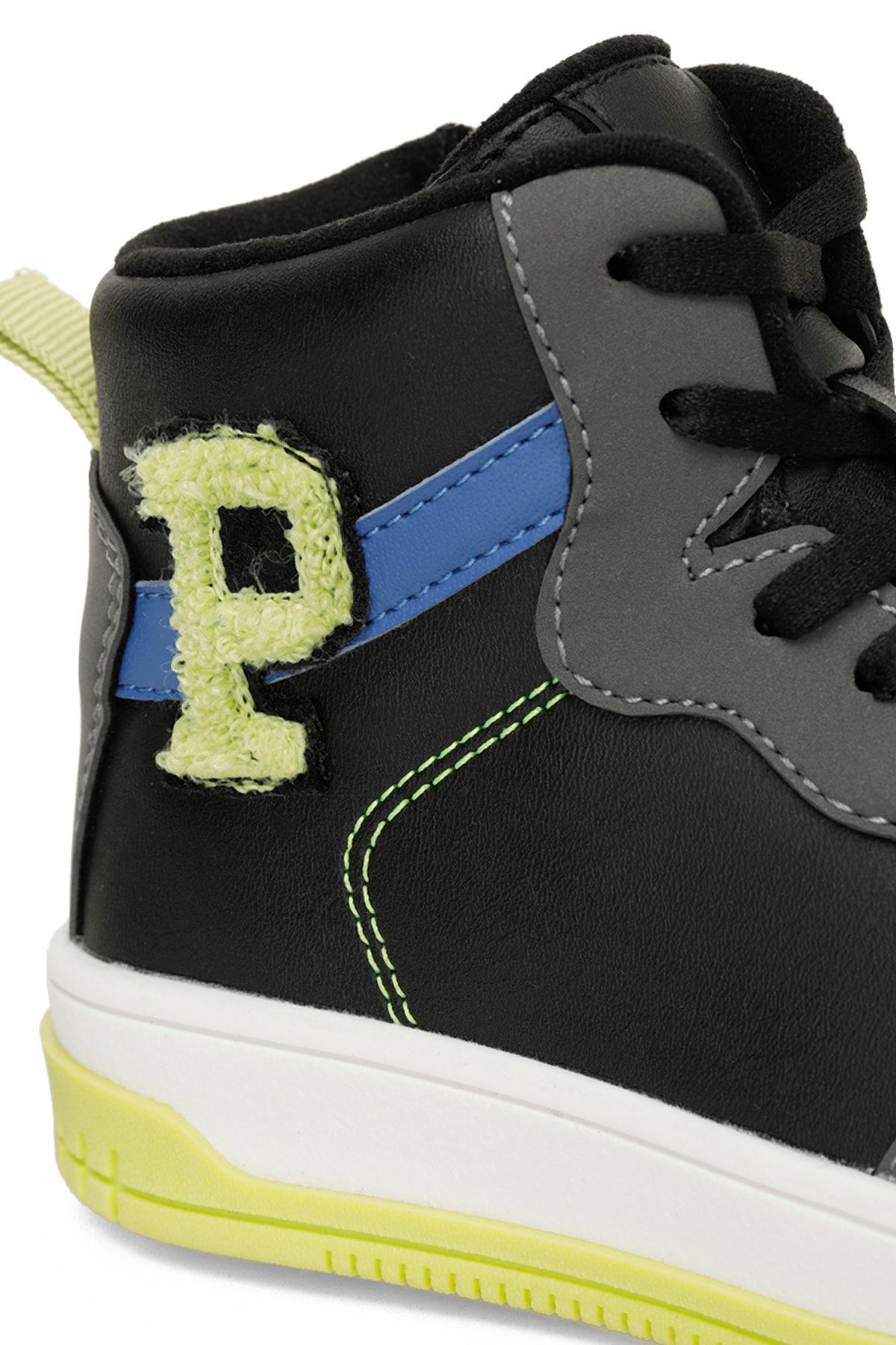 Polaris-Patch.P4Pr Czarne Chłopięce Wysokie Trampki 7