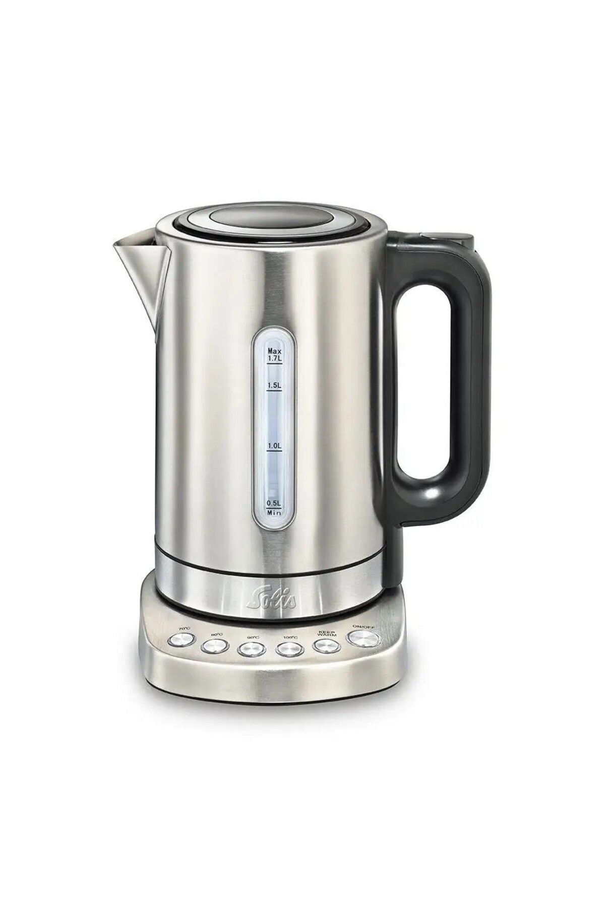 SOLIS VARIO-962.41 Model Temp Kettle - 1.7 L Stainless Steel, Precise Temperature Control 1