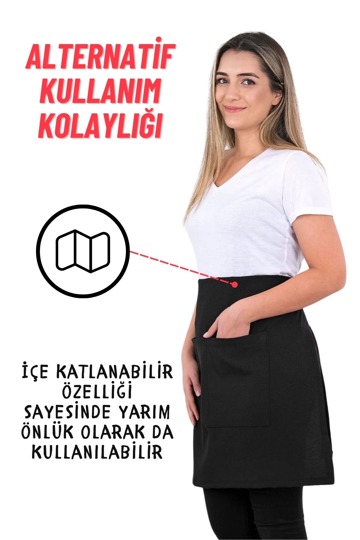 sevilya-Simple Adjustable Kitchen Apron with Hanger 7