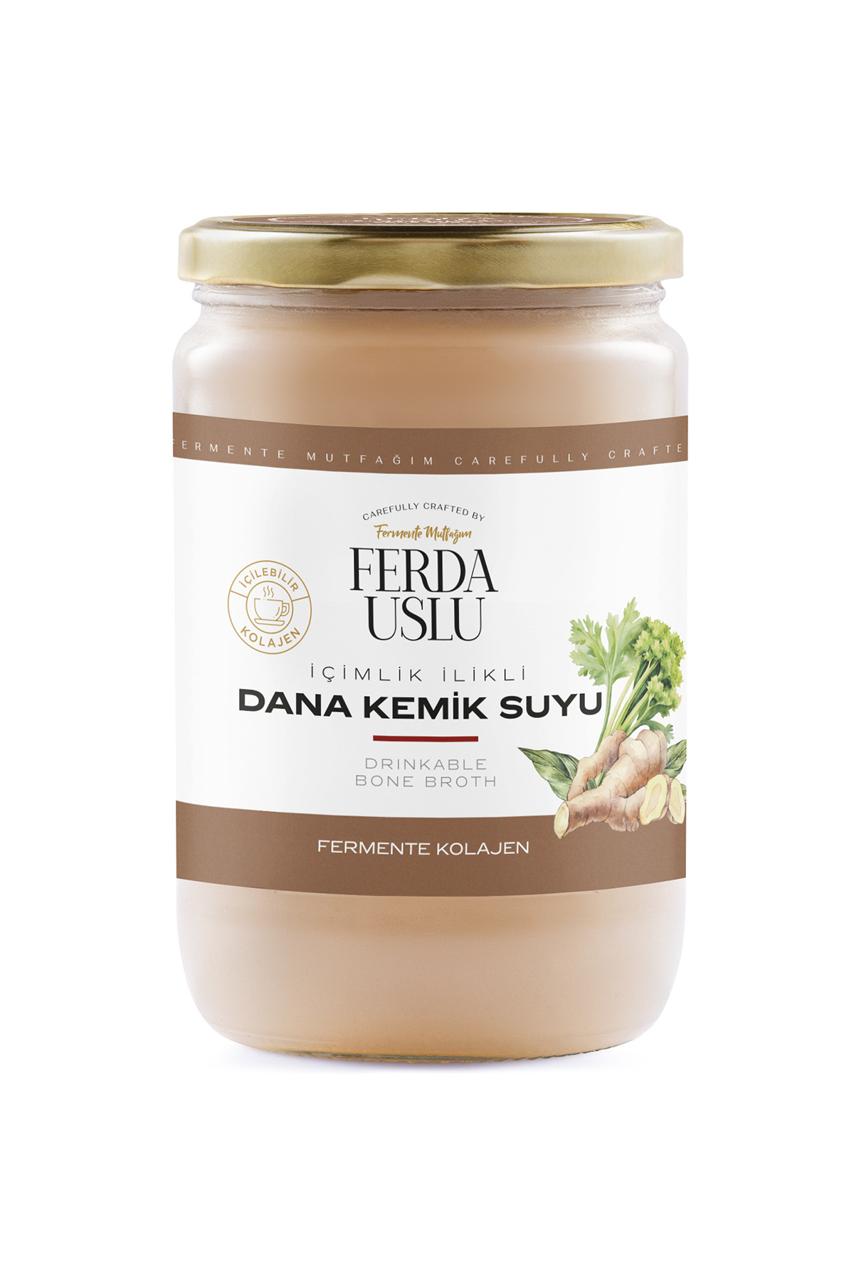 Fermente Mutfağım Içimlik Dana Ilikli Kemik Suyu 660 ml