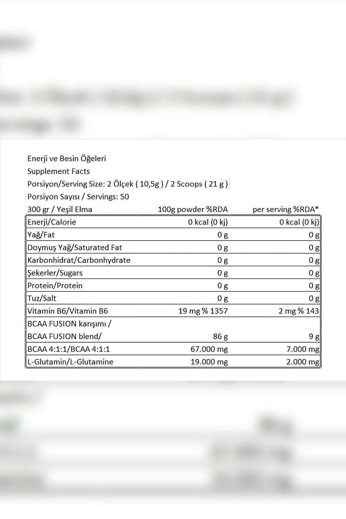 Bcaa 300 gr / L-carnıtine 1000 gr 8