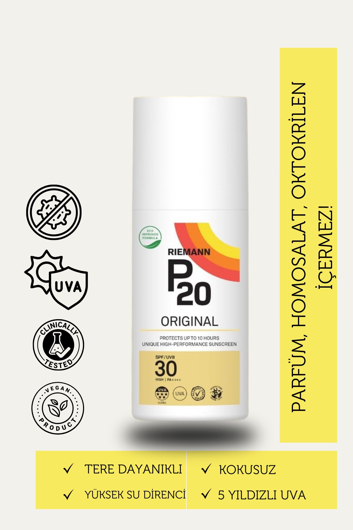 اسپری P20 Original Spf 30 - اسپری محافظ آفتاب 200 میلی لیتری Riemann