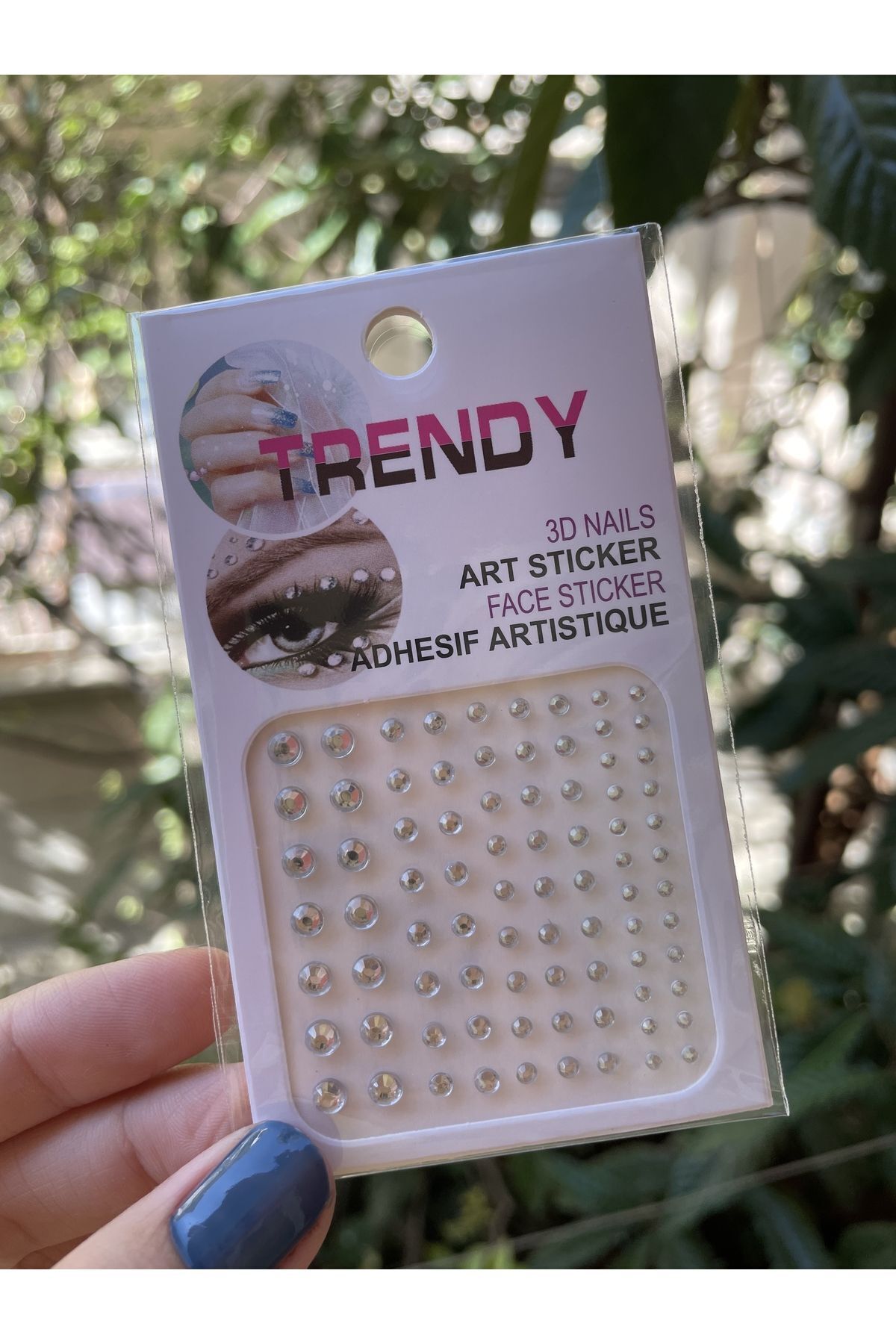 82 Small Face Nail and Hair Sticker Stones