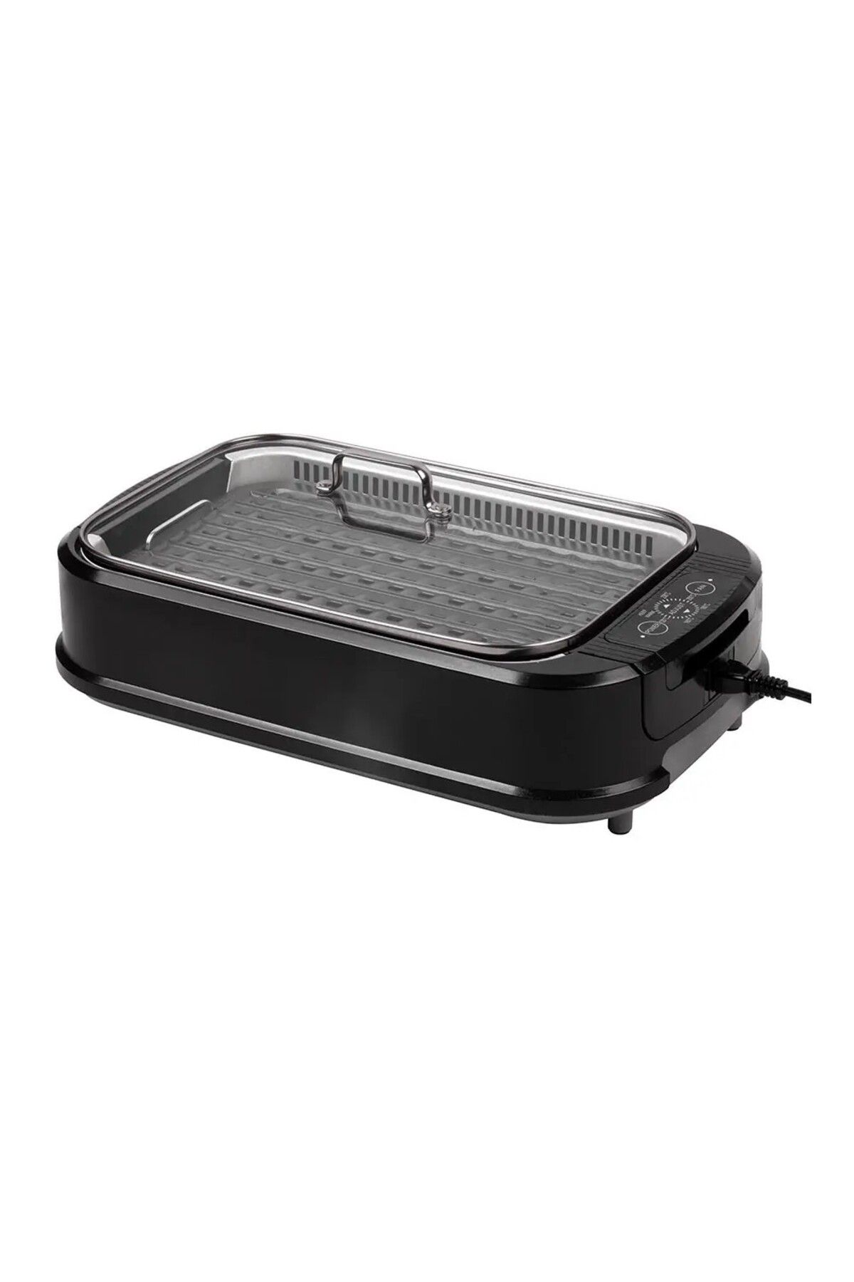 CROWNLINE Dumansız Izgara, 1200W Güç, Pres Döküm Alüminyum Plaka, Kolay Montaj ve Temizlik