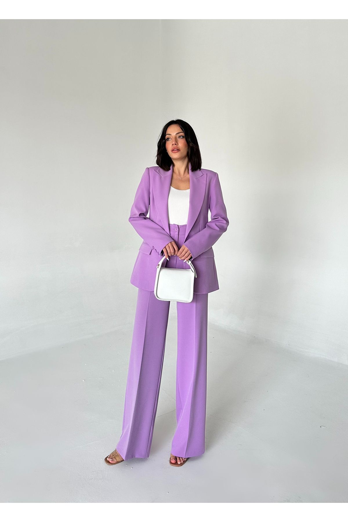 Vuntal BUTİK-Single Button Blazer Jacket and Pants Suit 3