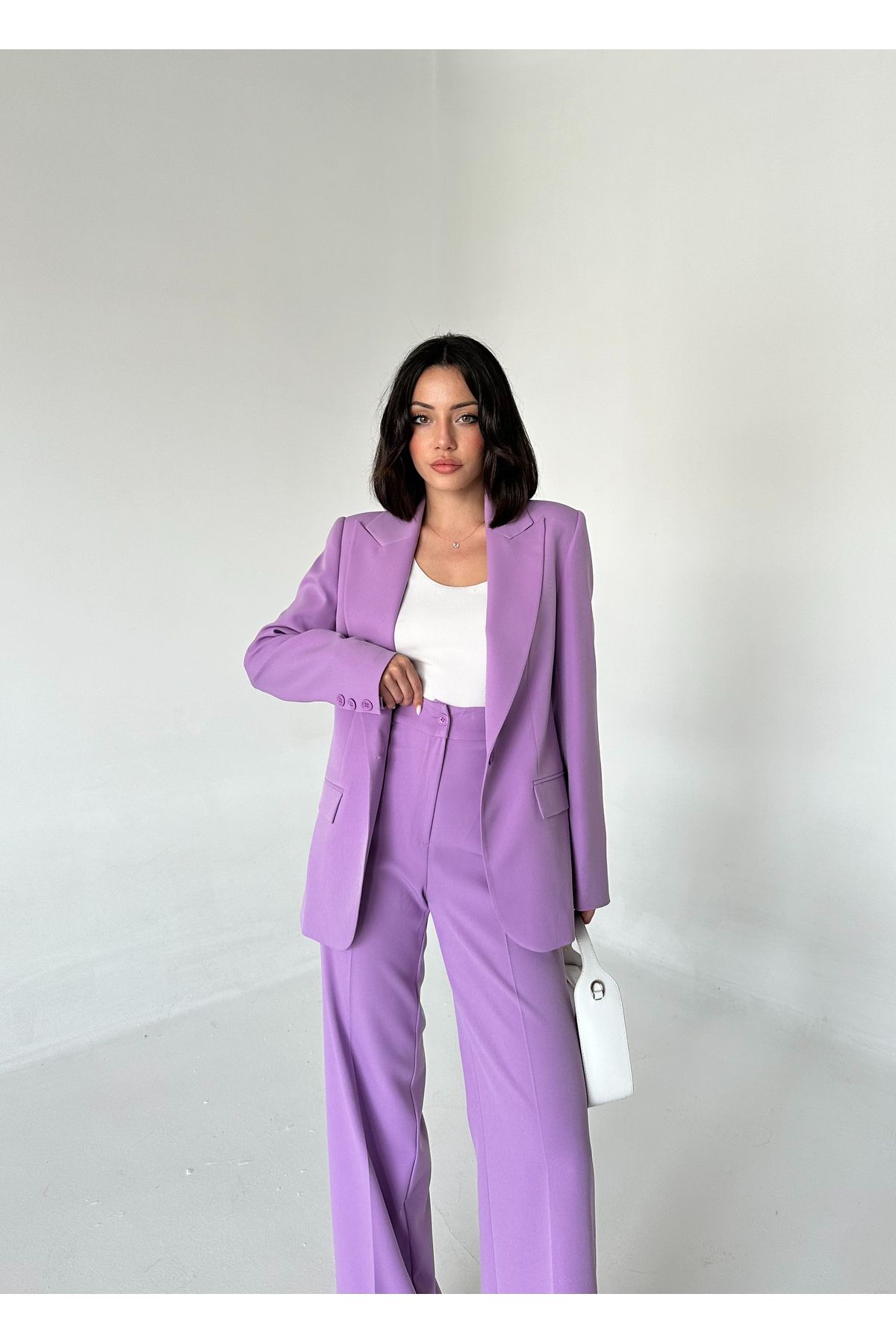 Vuntal BUTİK-Single Button Blazer Jacket and Pants Suit 8
