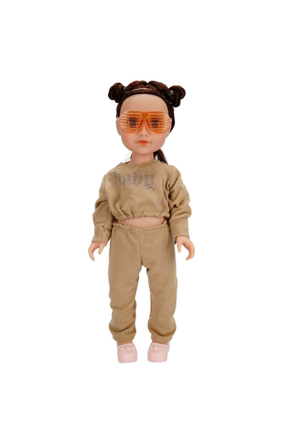 Genel Markalar Spor Kıyafetli Moda Bebeği 40 cm – Eklemli Şık Kız Bebek