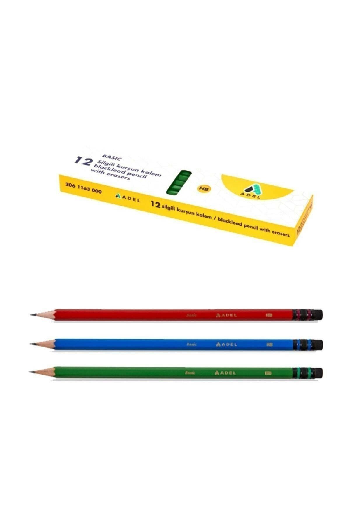 Adel-Basic Round Pencil with Eraser Box of 12 2