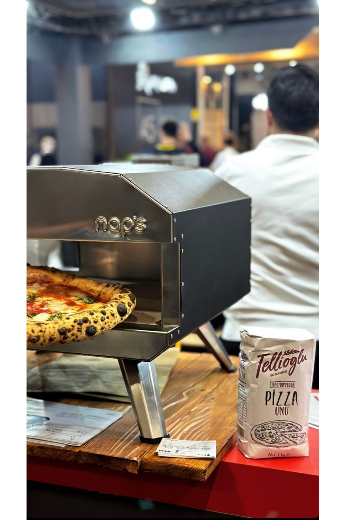 naps oven Nap's N40g Pizza Fırını (40CM - 16İNÇ PİŞİRME ALANI) Ön Kapak Infrared Termometre