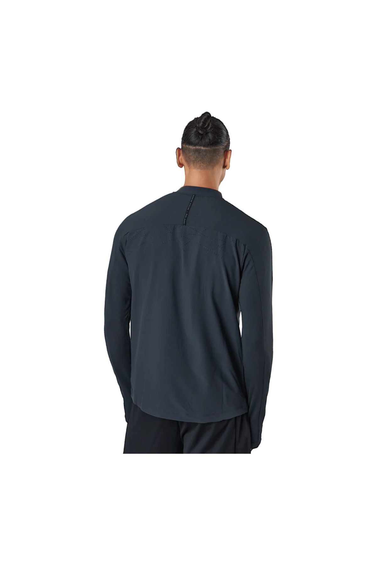 Nike-Black Dri-Fit Thin Men's Running Jacket - Full-Zip, Division Element 7