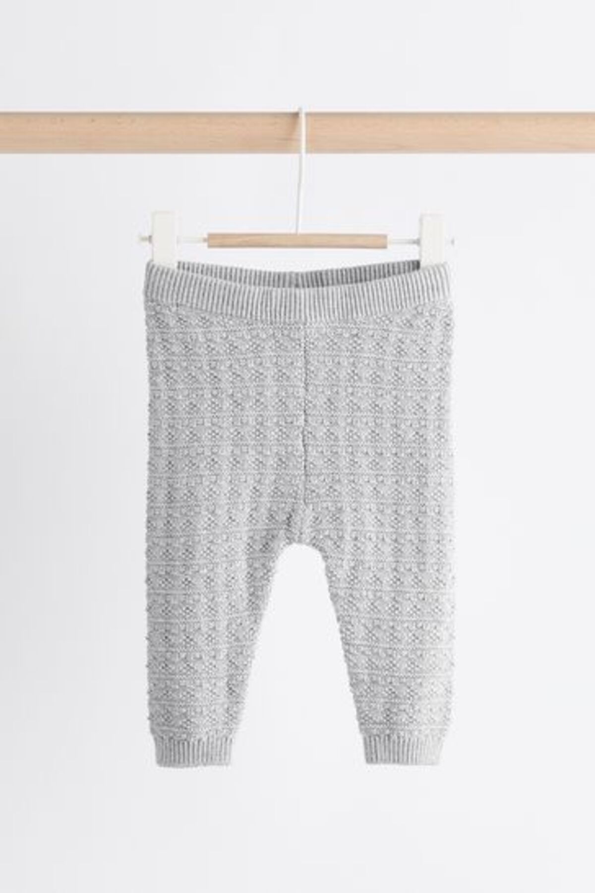 Next Baby-Gray Bear Patterned 100% Cotton Knitwear Long Sleeve Set 4