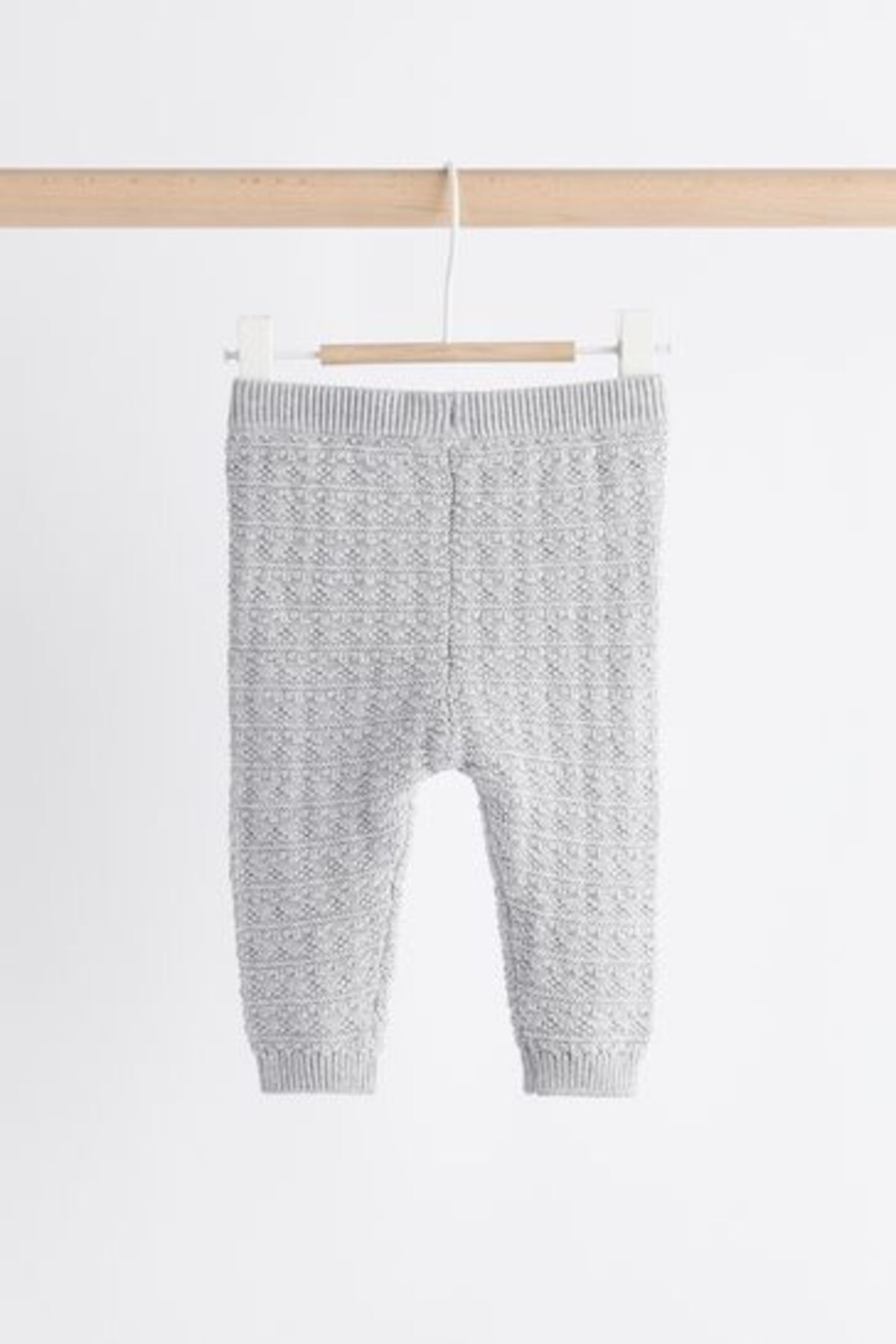 Next Baby-Gray Bear Patterned 100% Cotton Knitwear Long Sleeve Set 6