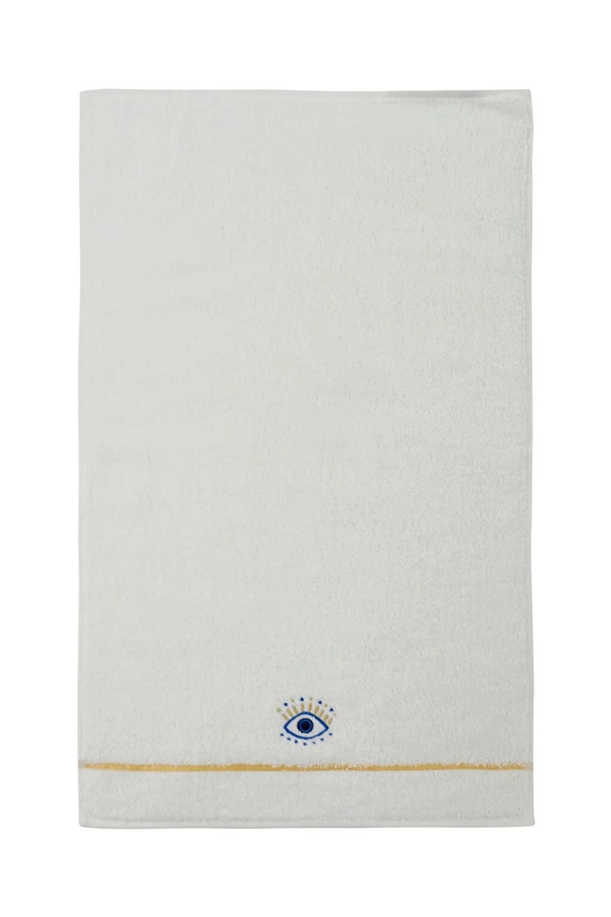 LC Waikiki-Ecru Cotton Embroidered Face Towel - LCW HOME 50x80 Cm 4