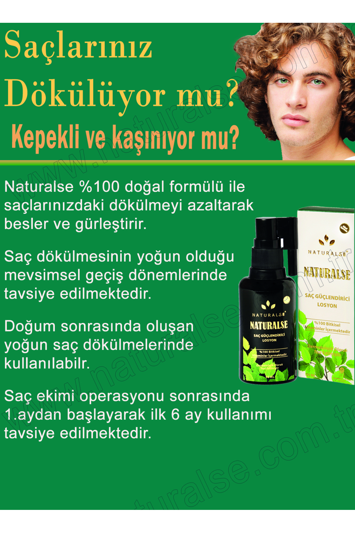 ترکیبات گیاهی - ضخیم کننده مو - ضد ریزش مو - اسپری سرم 50 میلی لیتر — Naturalse 50 میلی لیتر — تصویر 4 از 9