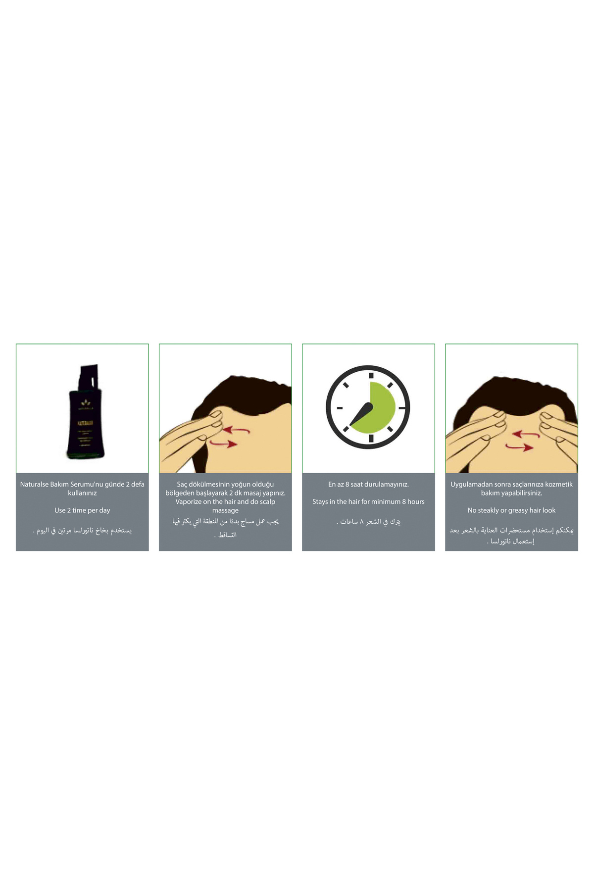 Dökülme Karşıtı Bakım Serumu – Hair Care Serum – Saç Dökülmesine Karşı Losyon Sprey Serum 100 ml — Naturalse100ml — تصویر 6 از 8