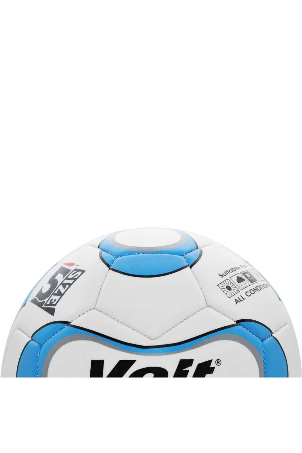 Desenli Futbol Topu No:5 - Beyaz Mavi 2