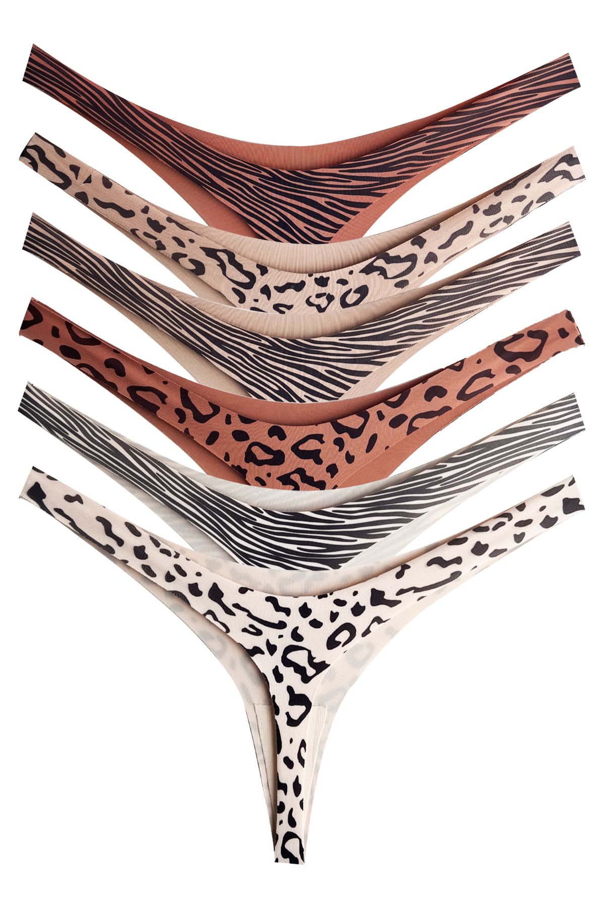 paquet laser avec des motifs basiques pour femmes sous vêtements tanga