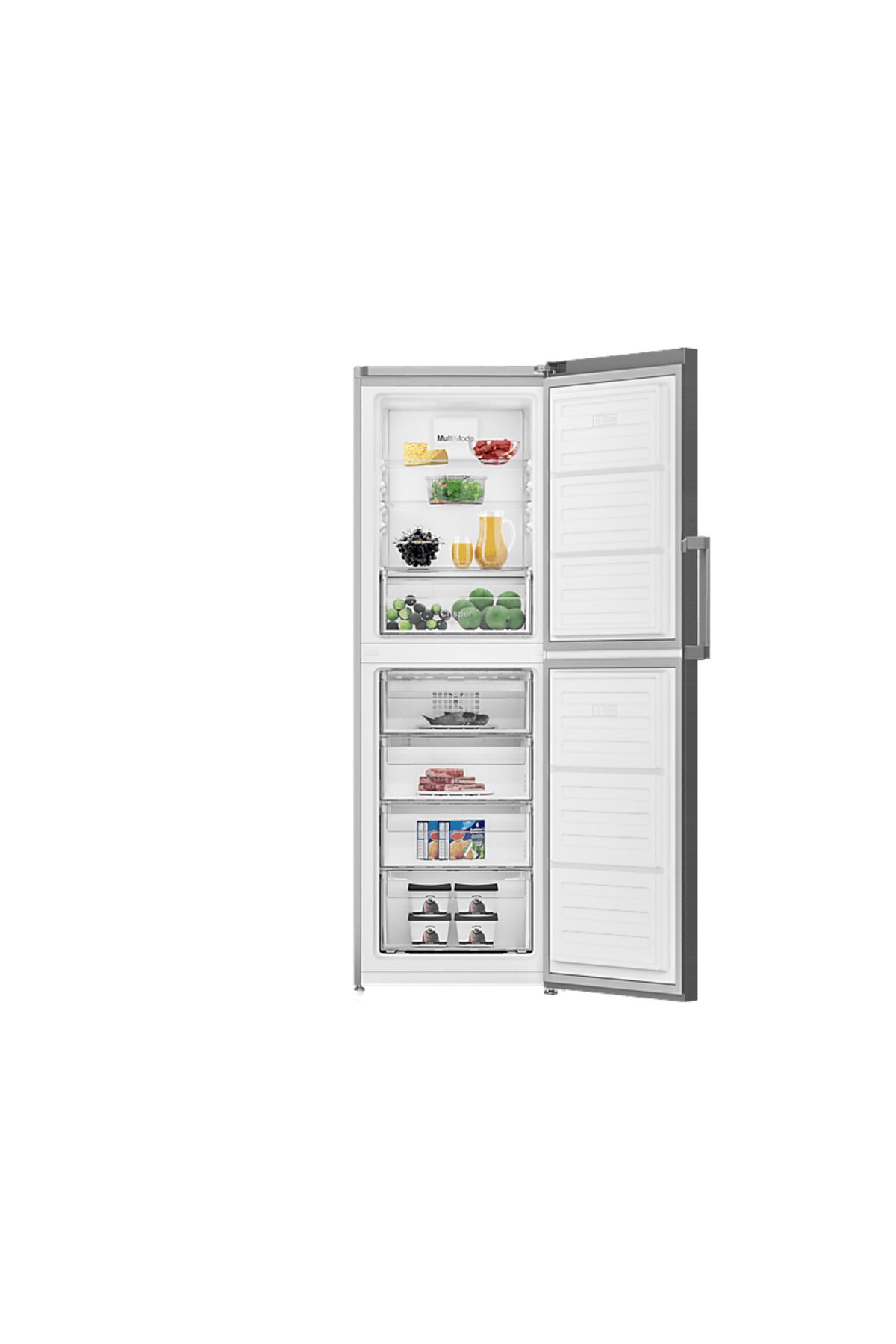 Grundig GFND 8240 I Multimode E Enerji Sınıfı 240 L No-Frost 8 Çekmeceli Derin Dondurucu Inox