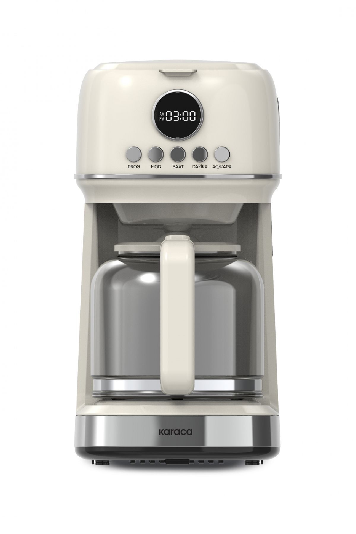 Karaca-Multibrew Retro Filter - Coffee Machine Cream 5