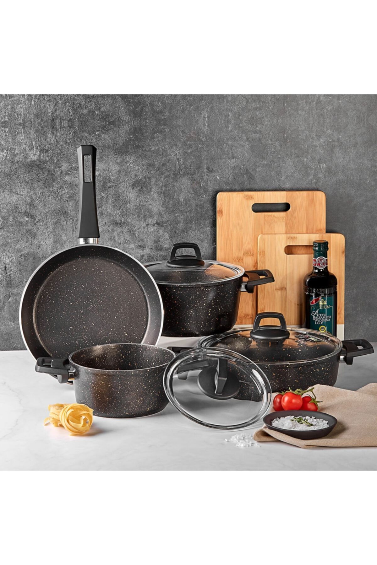 Biogranit Blackgold 7 Piece Cookware Set