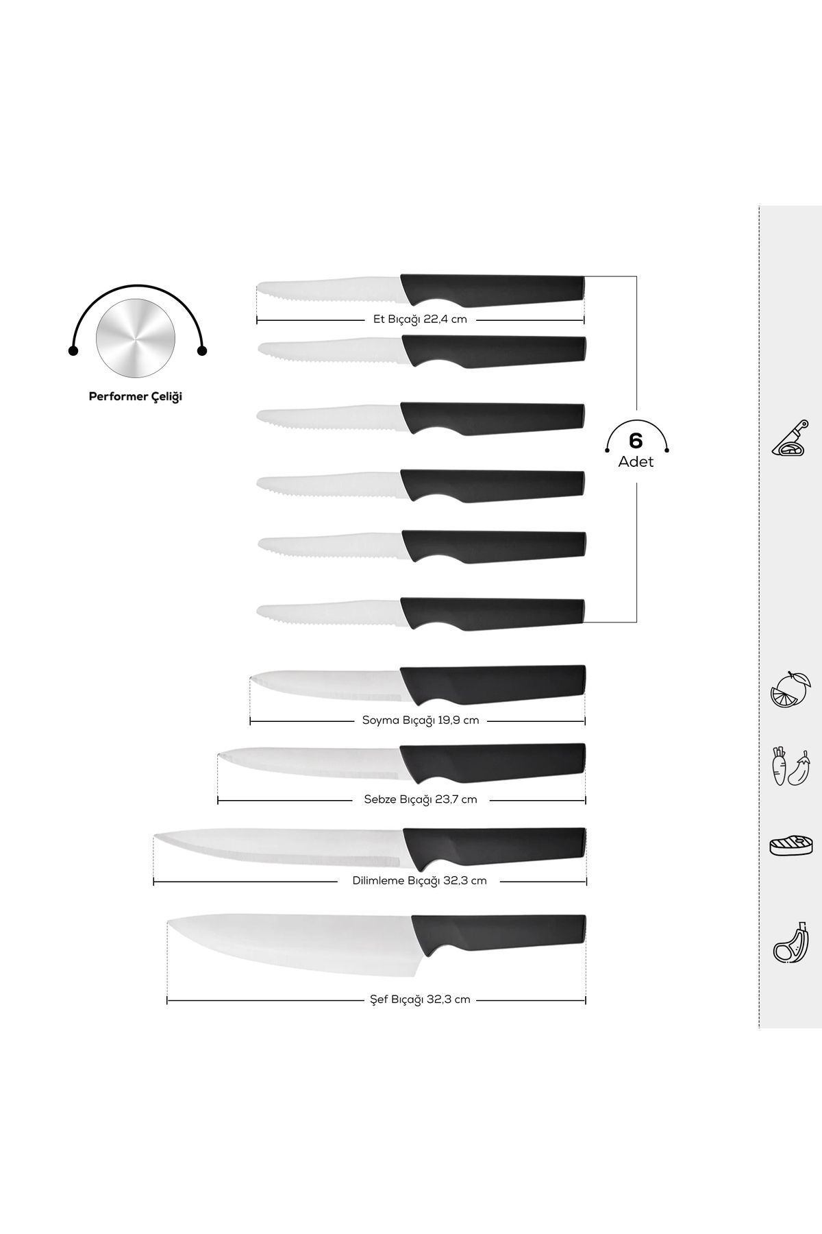 Karaca-Dr. Inox Bundle 10-teiliges Messerset 6