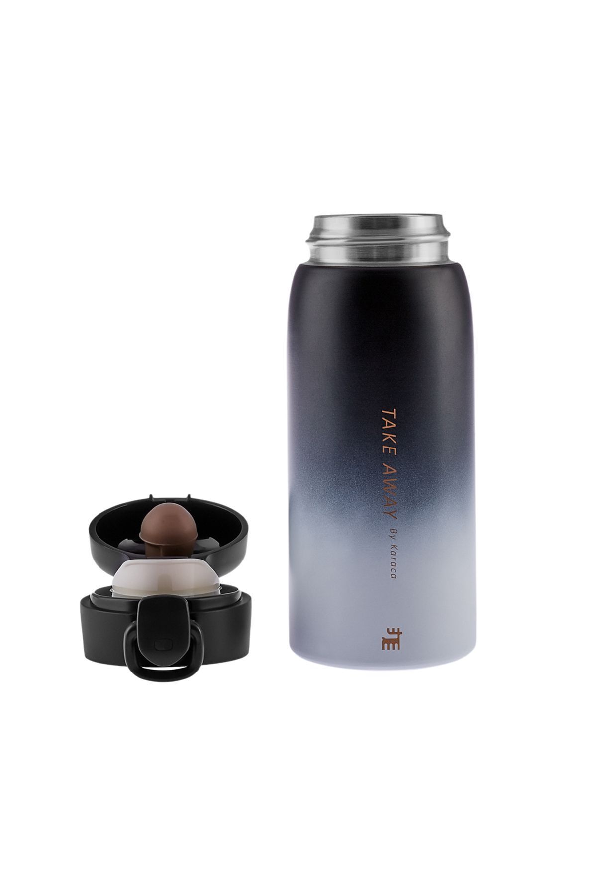 فلاسک مشکی Skyfall Steel Sealing Thermos 350 میل سیاه Karaca