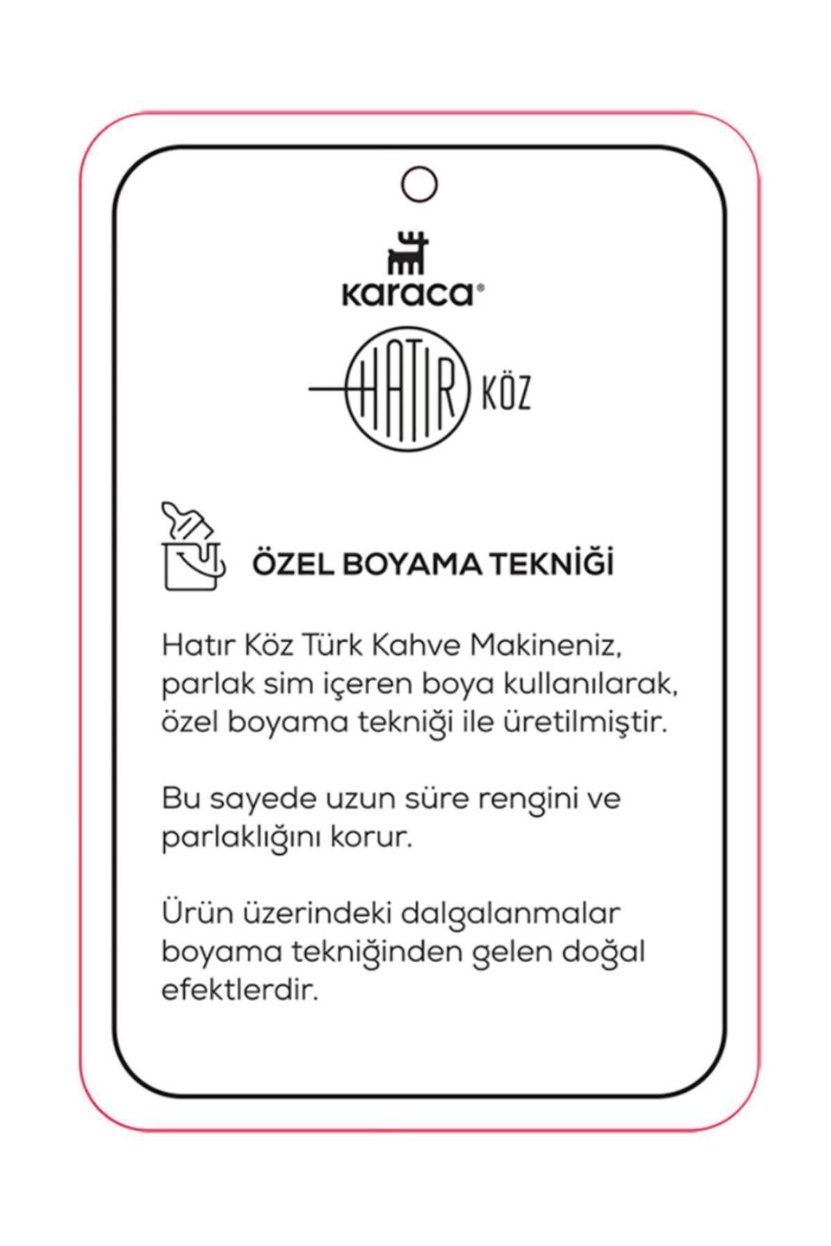 Hatır Közde Türk Kahvesi ve Türk Kahve Makinesi Shiny Black 5 Fincan Kapasiteli Bol Köpüklü