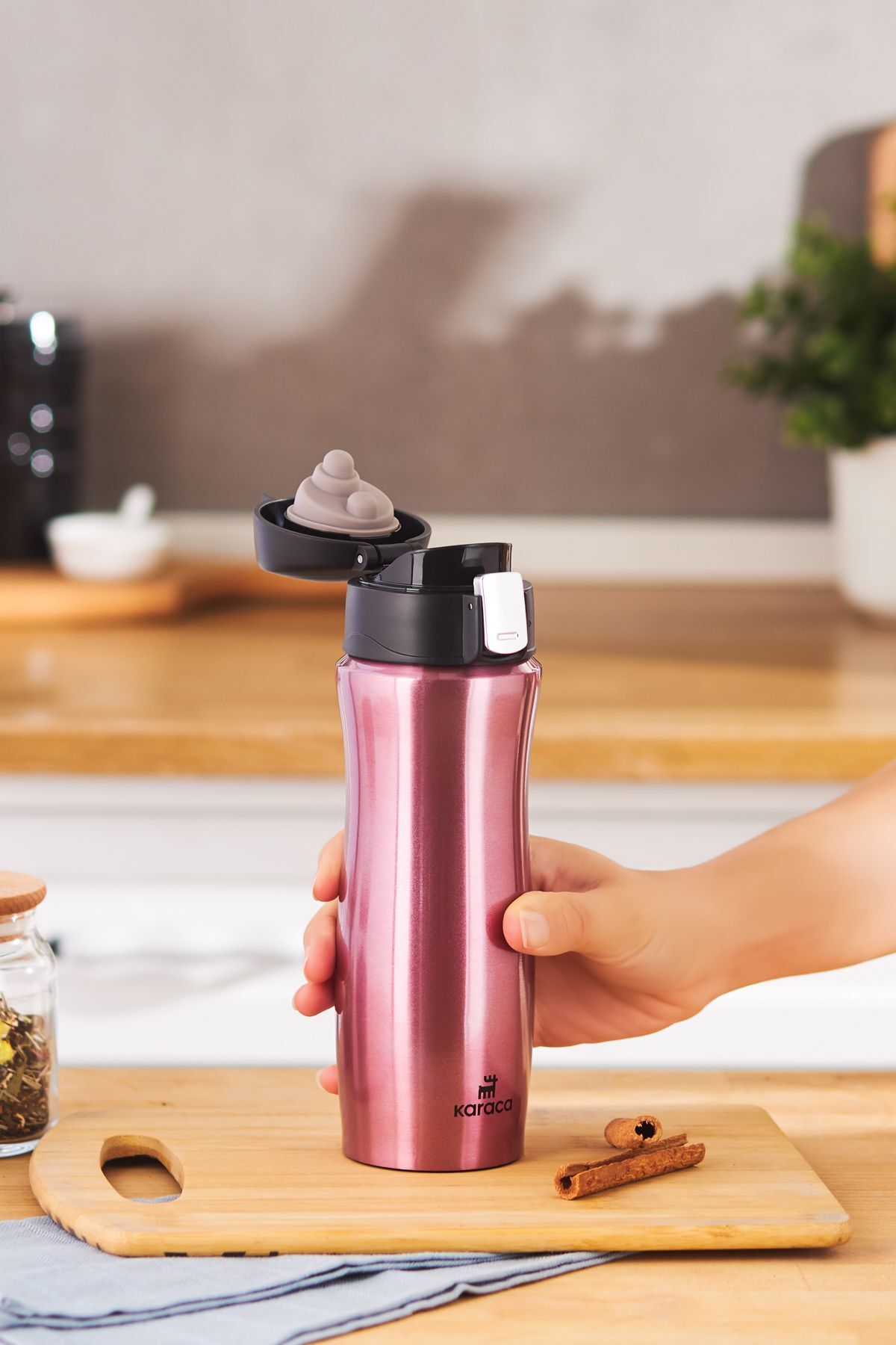 فلاسک  صورتی کاراجاKaraca | 153.09.01.3147-1 اورجینال - تصویر 2