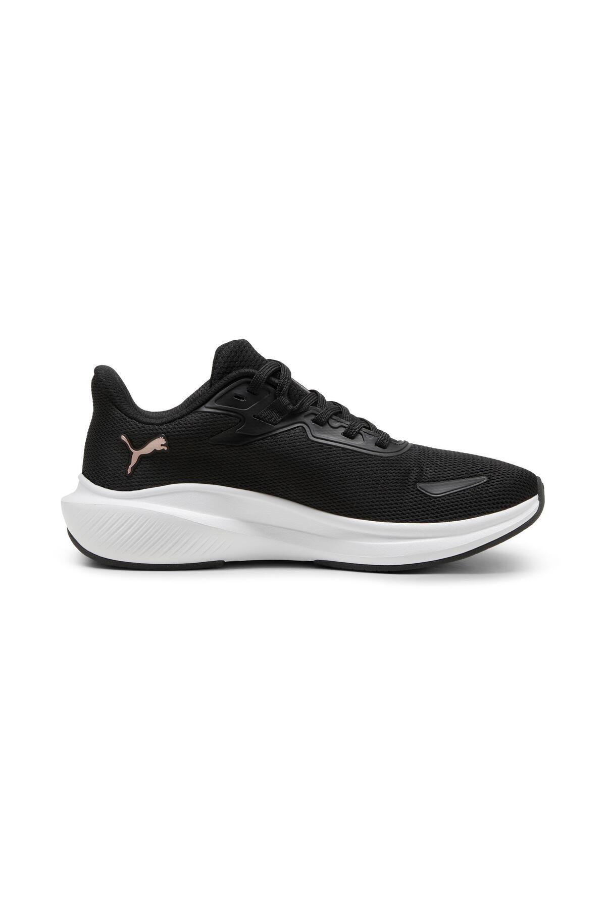 Rose gold and black pumas shop