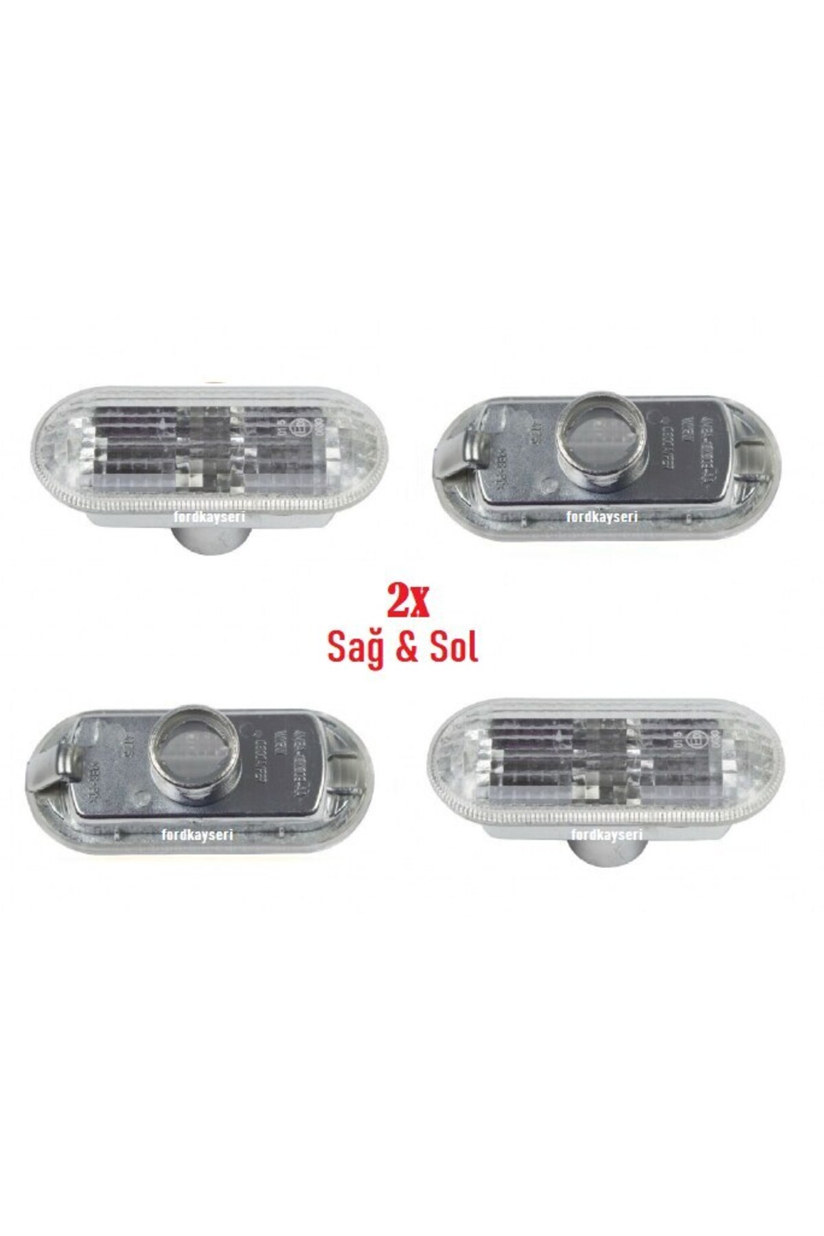 DGN Focus Çamurluk Sinyali Beyaz Sağ-sol Takım 2 Adet