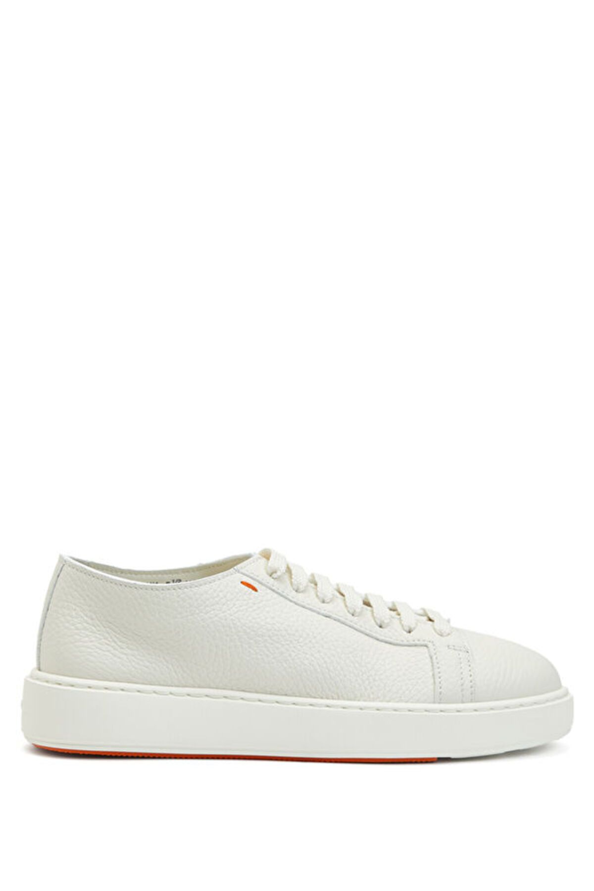 Santoni Men s White Leather Sneakers Size 5 Trendyol