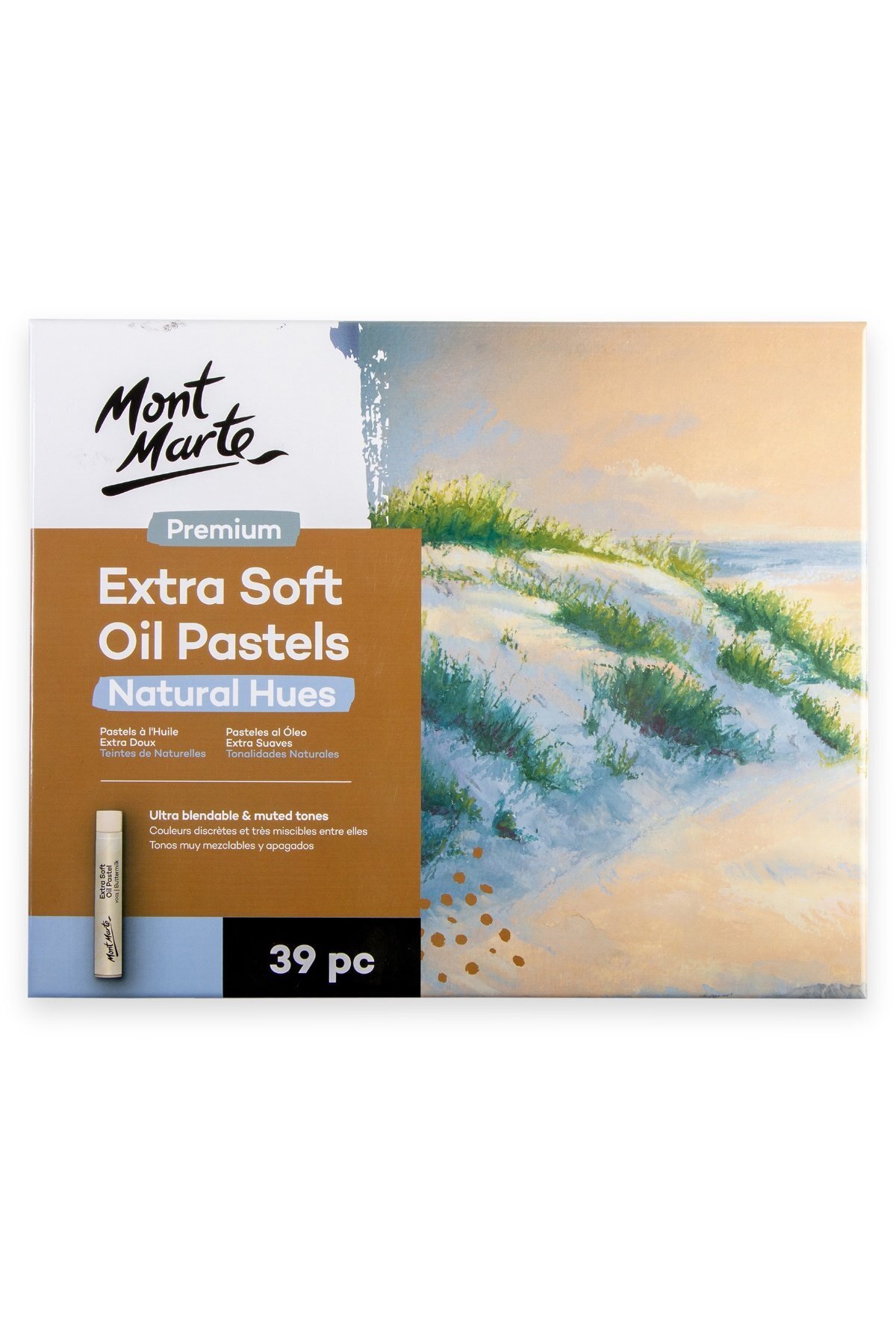 Mont Marte MM Ekstra Yumuşak Yağlı Pastel Doğal Tonlar 39'lu Premium