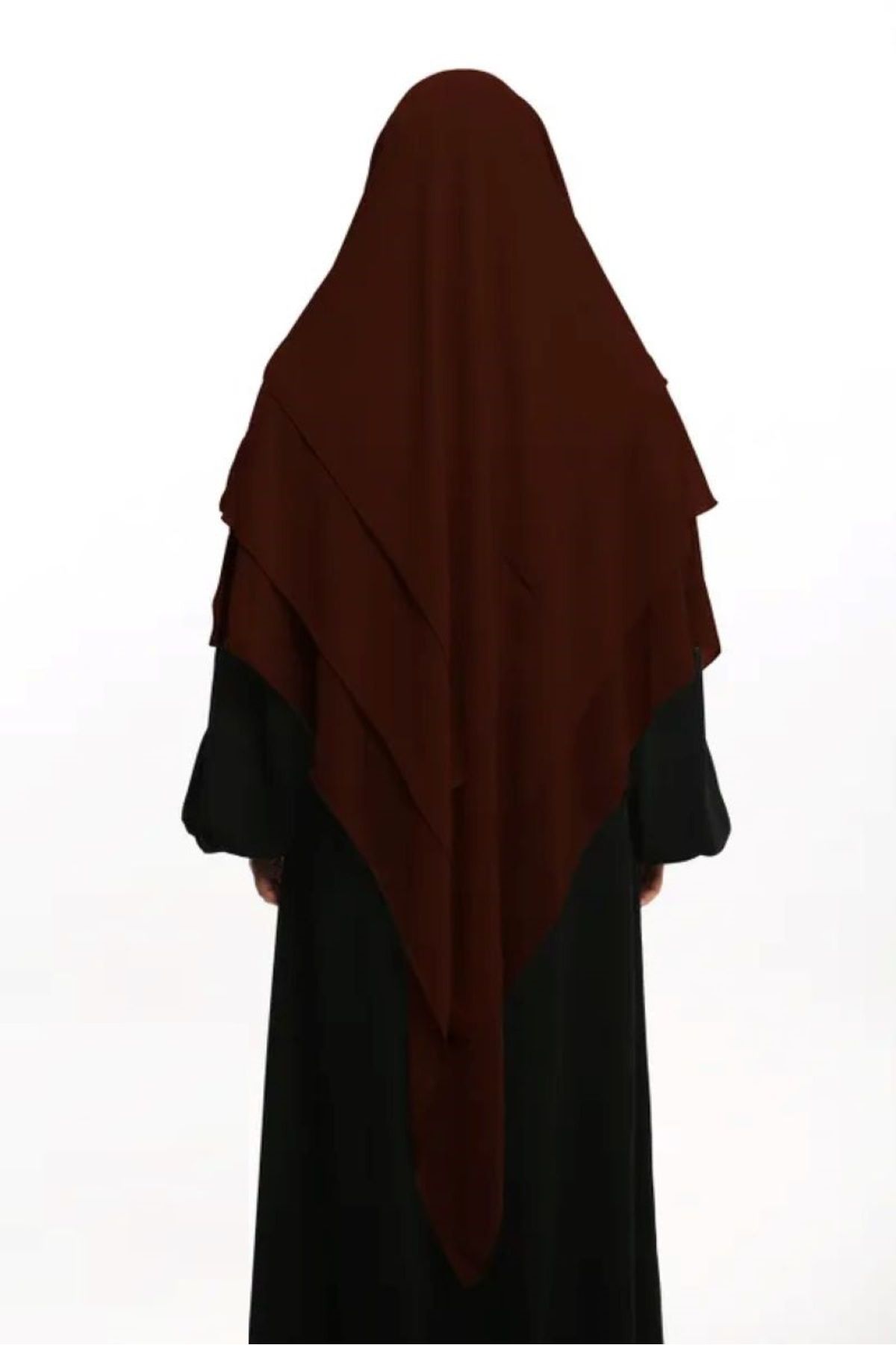 ZAHRANUR HİJAB-Practical 3-Layer Chiffon Souffle - Shawl/Hijab 2