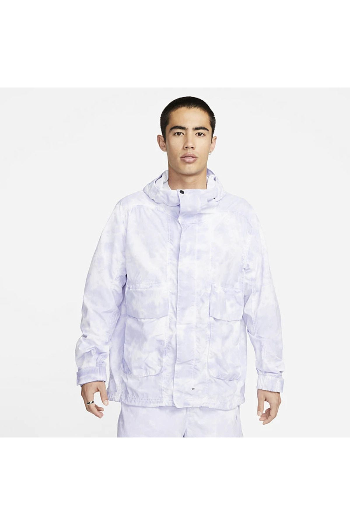 Nike Men s Hooded Zippered Sportswear Tech Pack Watercolor Full zip Hoodie Jacket Dx0217 Trendyol