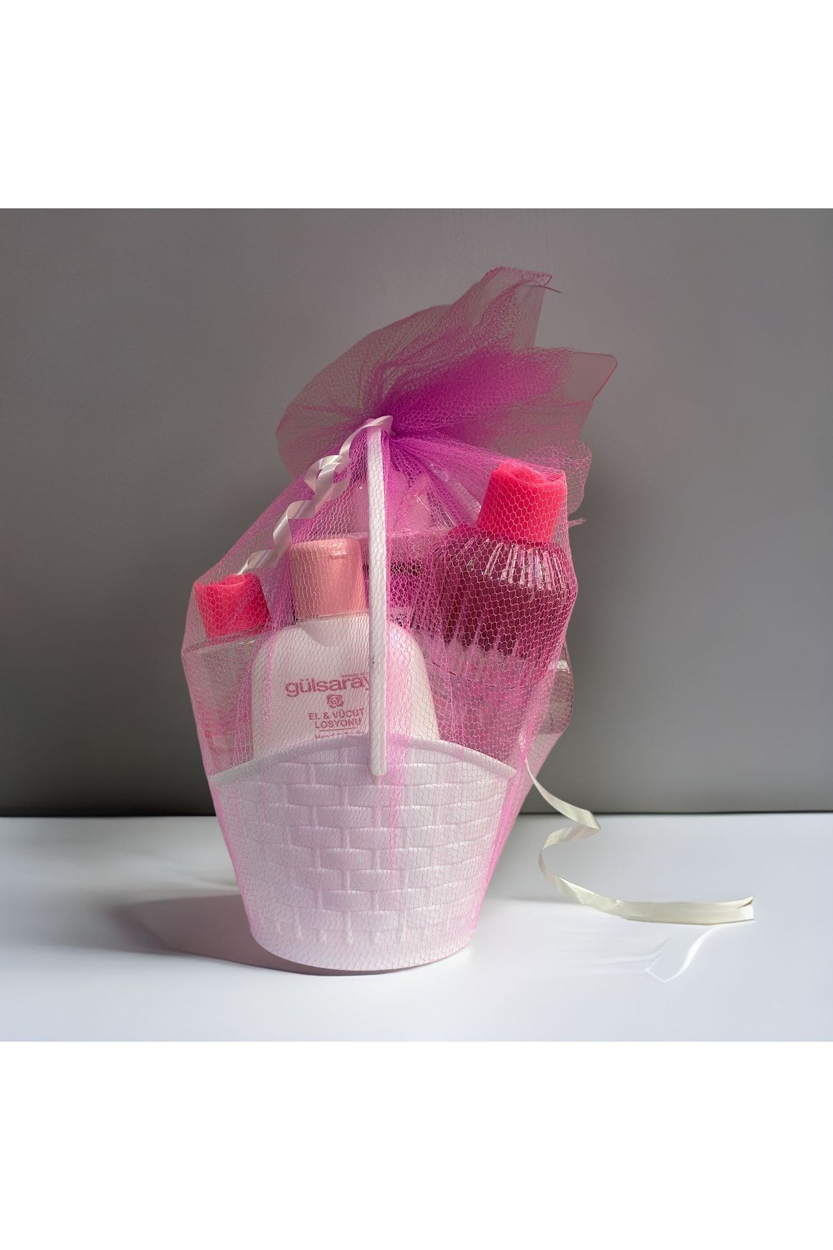 mini panier de roses